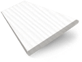 Persienn i konstträ Ice White - 50mm lameller sample image