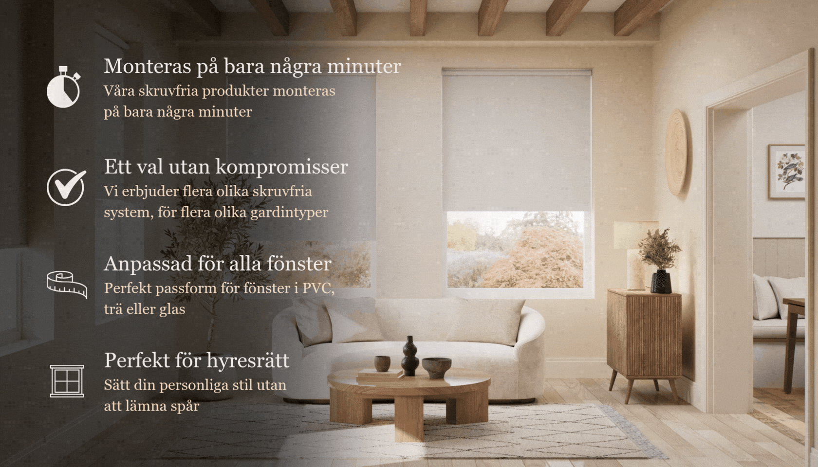 Smarta monteringssystem utan skruv och borr