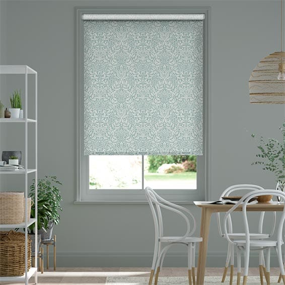 Rullgardin William Morris Acorn Duck Egg