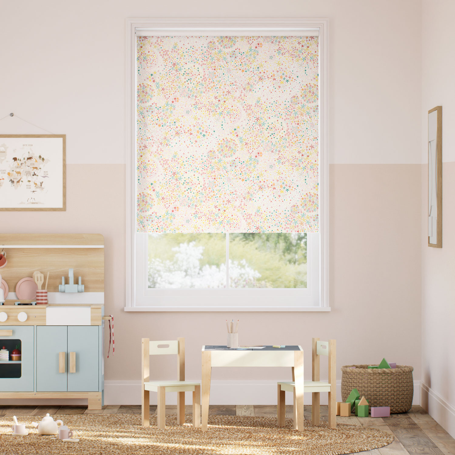 Rullgardin Adelajda Quartz Pink