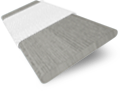 Träpersienn i konstträ Ash Grey Grain & Chalk - 50mm Slat sample image