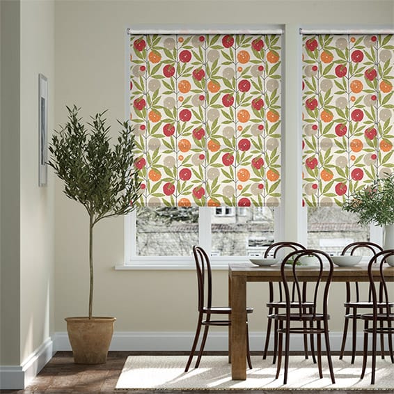 Rullgardin Blomma Tangerine