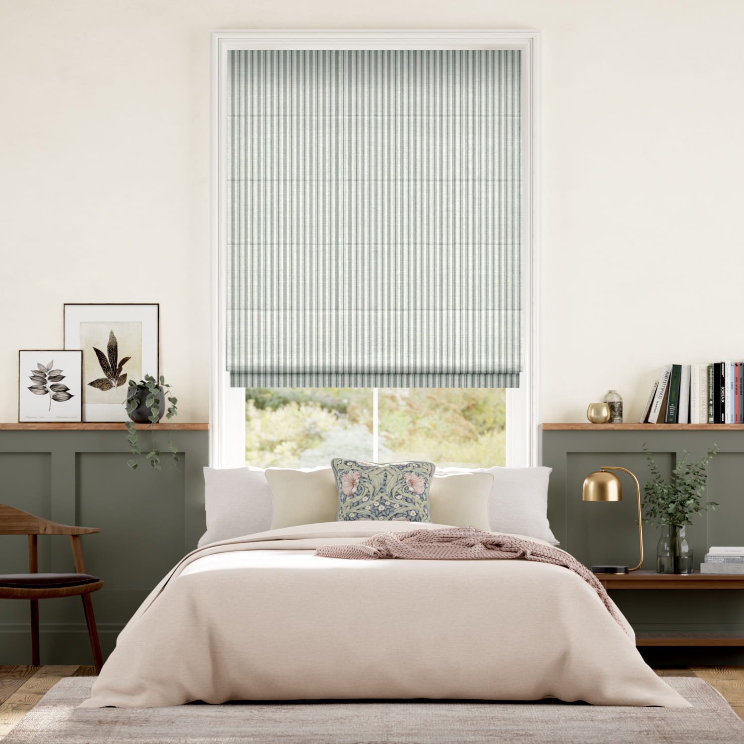 Hissgardin Chester Stripe Light Grey