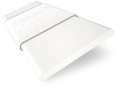 Träpersienn Chiffon White and Glacial White - 50mm Slat sample image