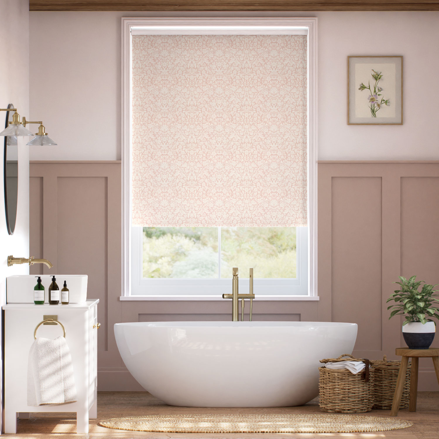 Rullgardin Eleni Blush
