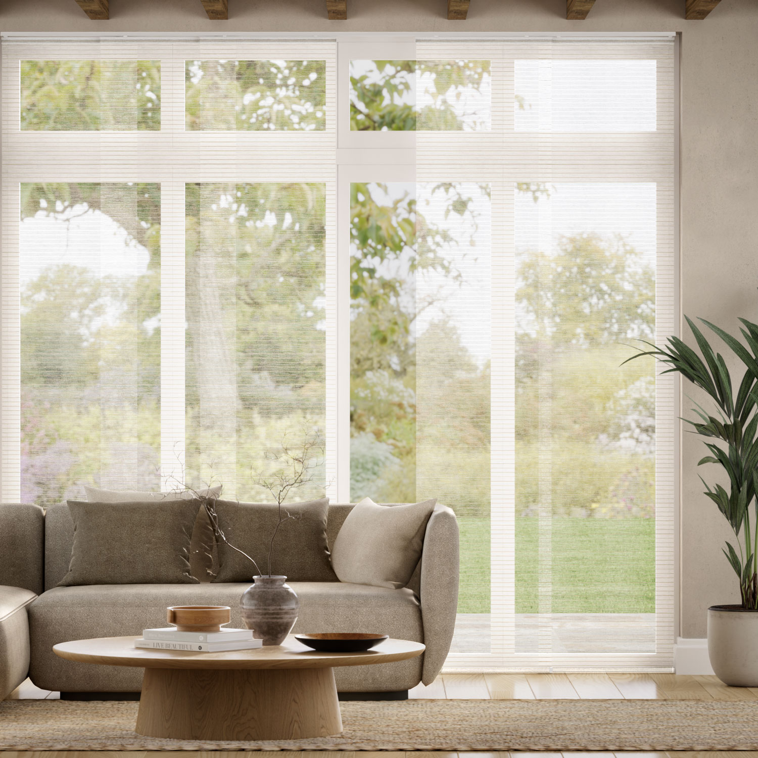 Panelgardin Cicero Voile Biscotti