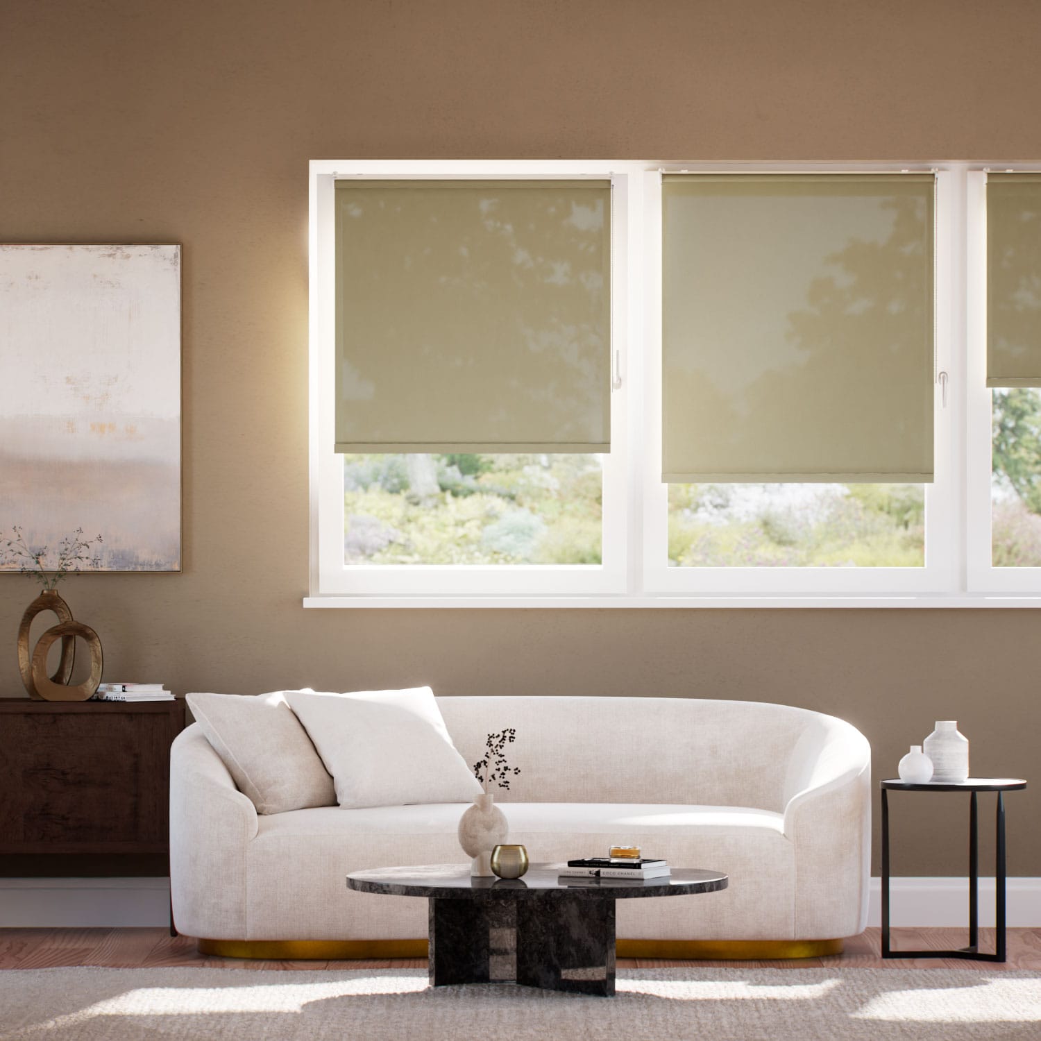 Rullgardin ClampFit Avalon Cream