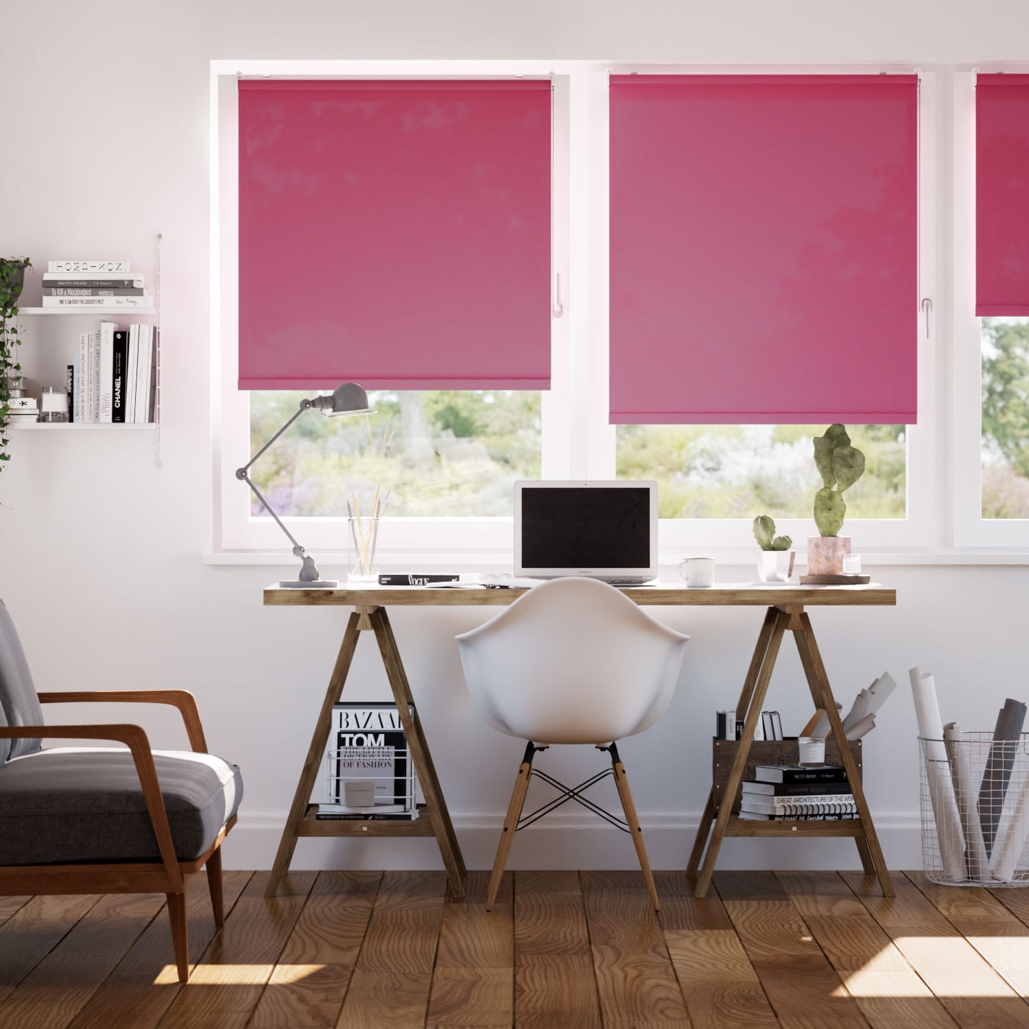 Rullgardin ClampFit Avalon Magenta