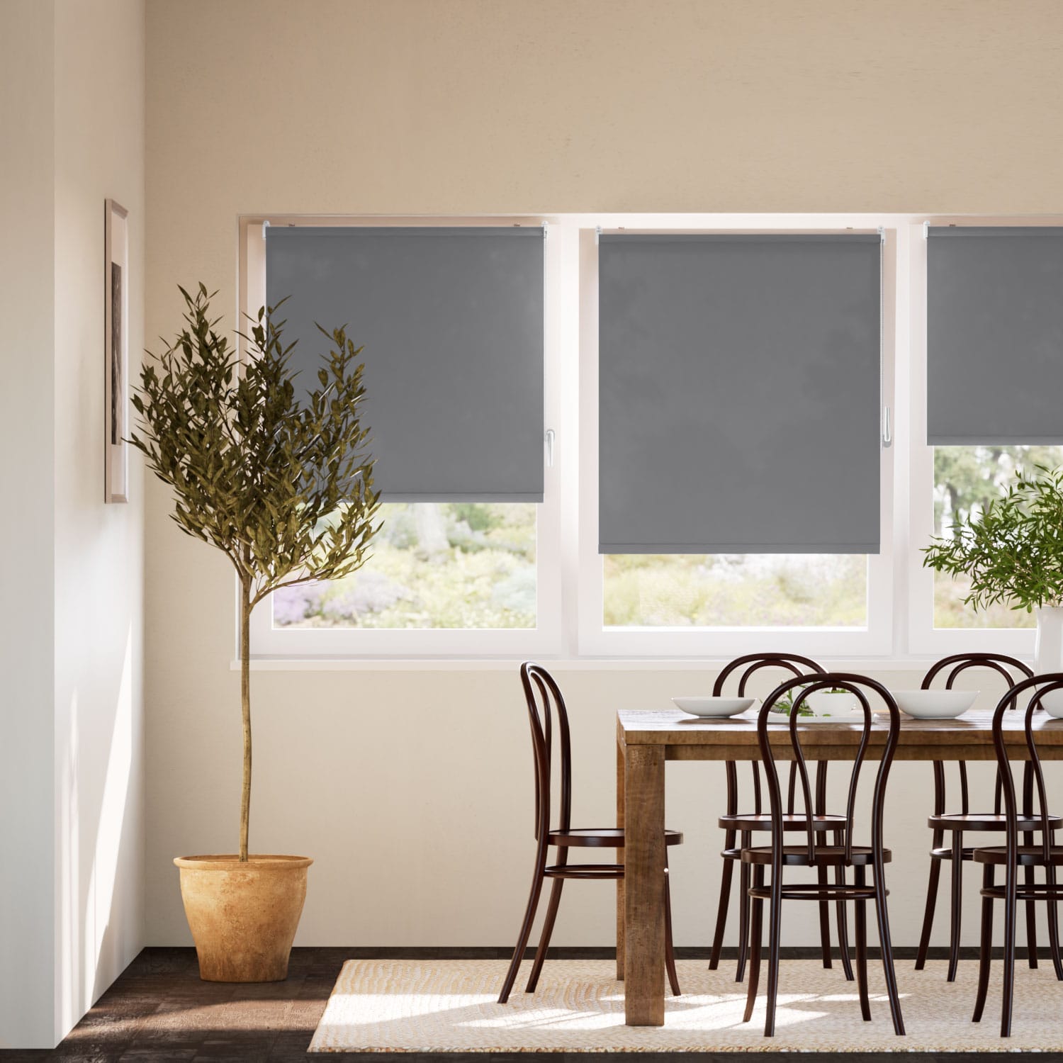 Rullgardin ClampFit Avalon Mid Grey