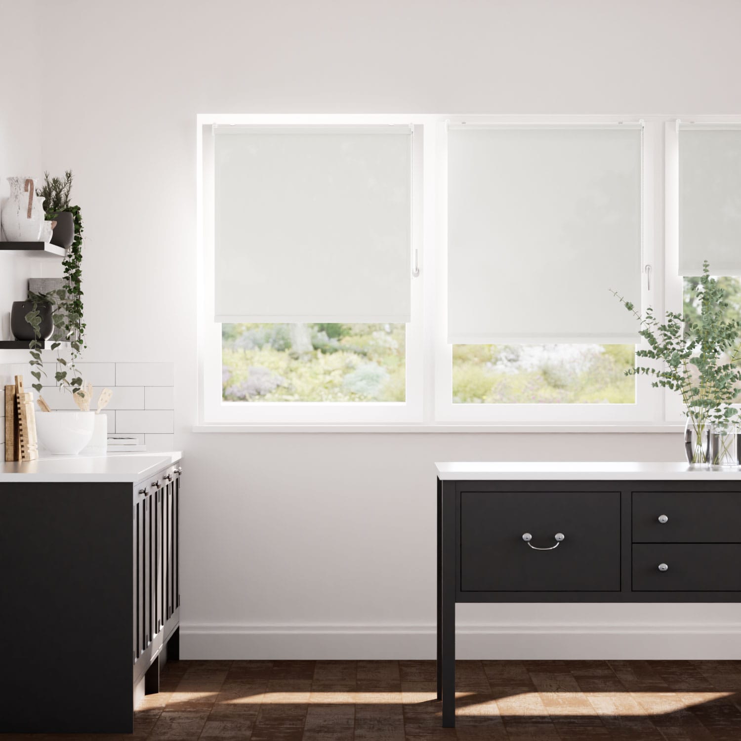 Rullgardin ClampFit Avalon Pebble Grey