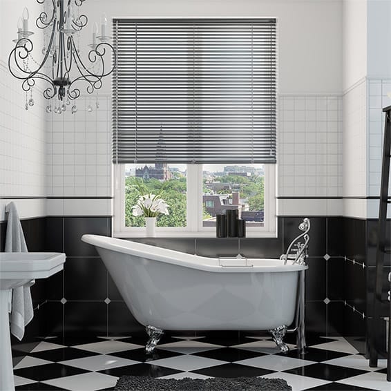 Aluminiumpersienn Click2Fit Elements Dark Grey - 25mm Slat
