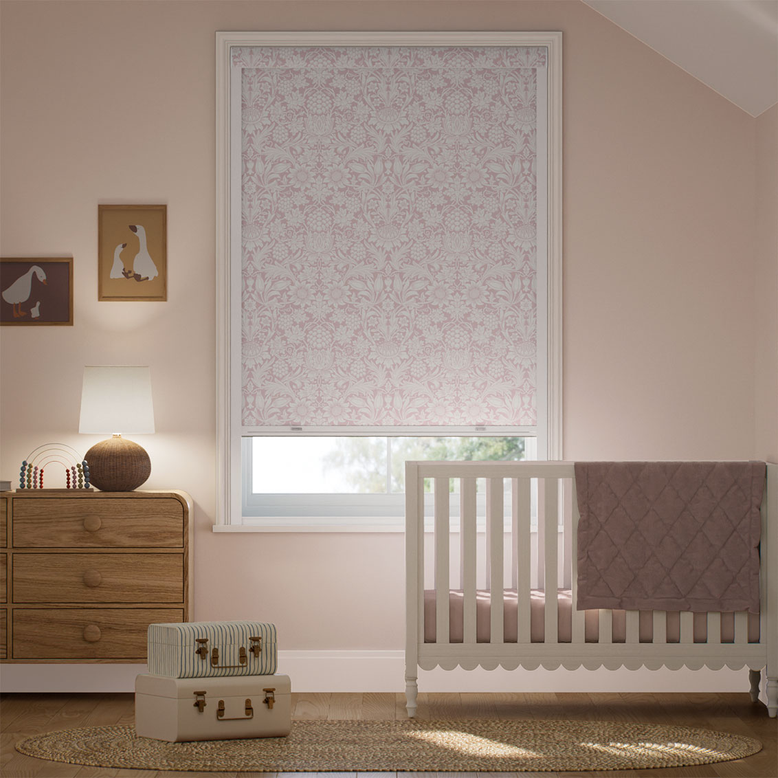 Rullgardin TotalShade William Morris Sunflower Blush