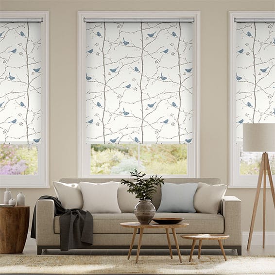 Rullgardin Dawn Chorus Sky Blue