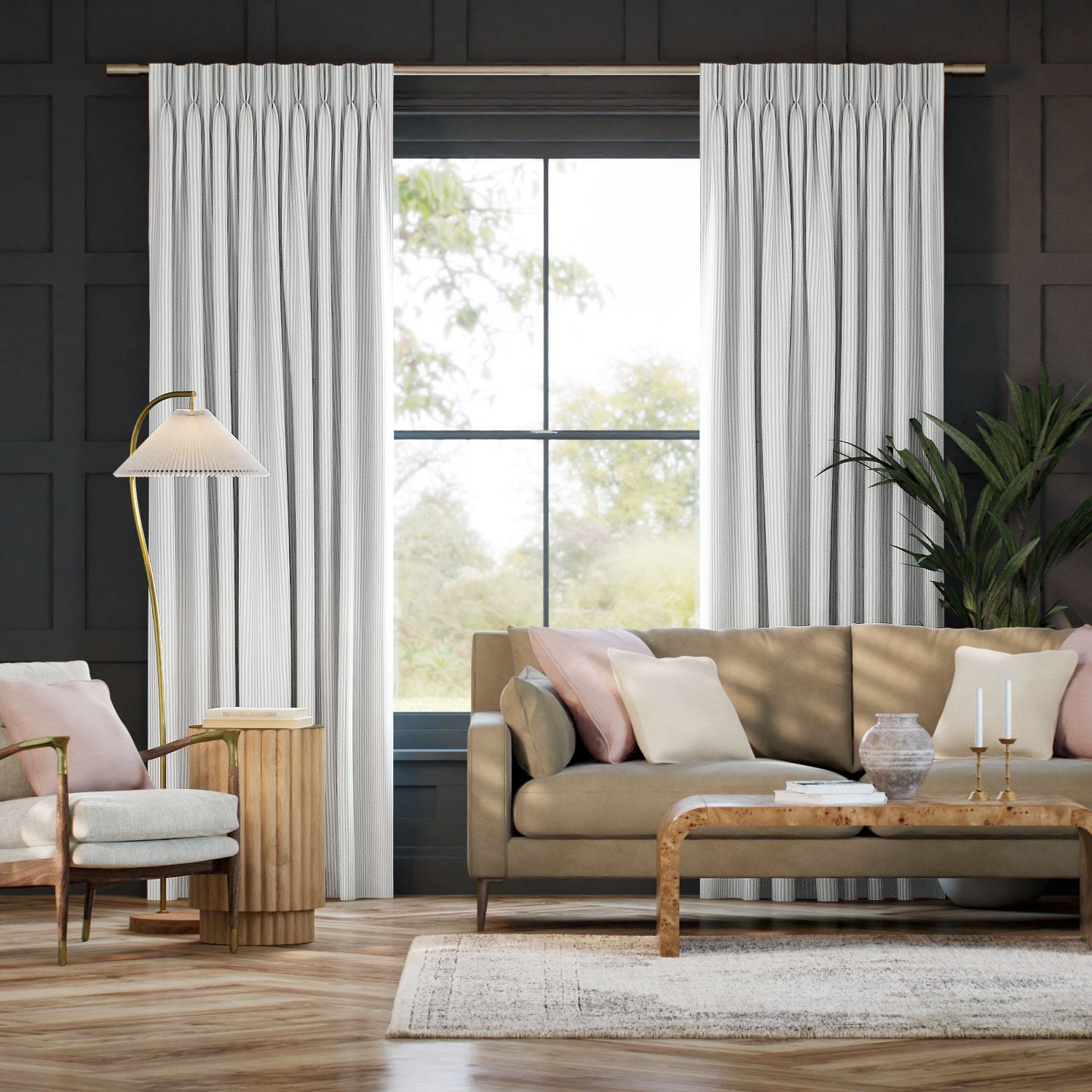 Gardiner Devon Stripe Fossil Grey 