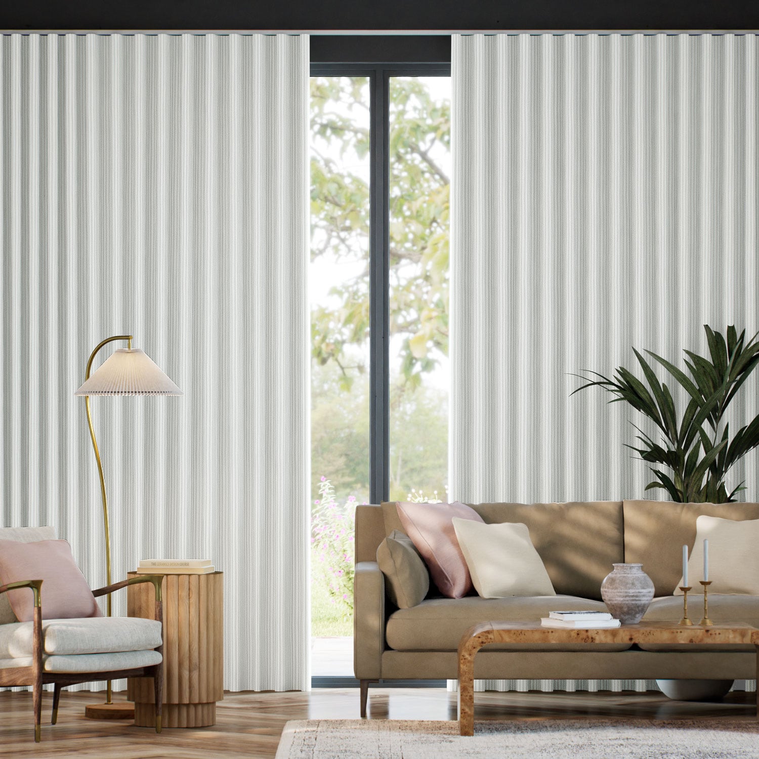 Gardiner Devon Stripe Fossil Grey 