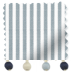 Dekorativ hissgardin Devon Stripe Ocean Blue & Henley sample image