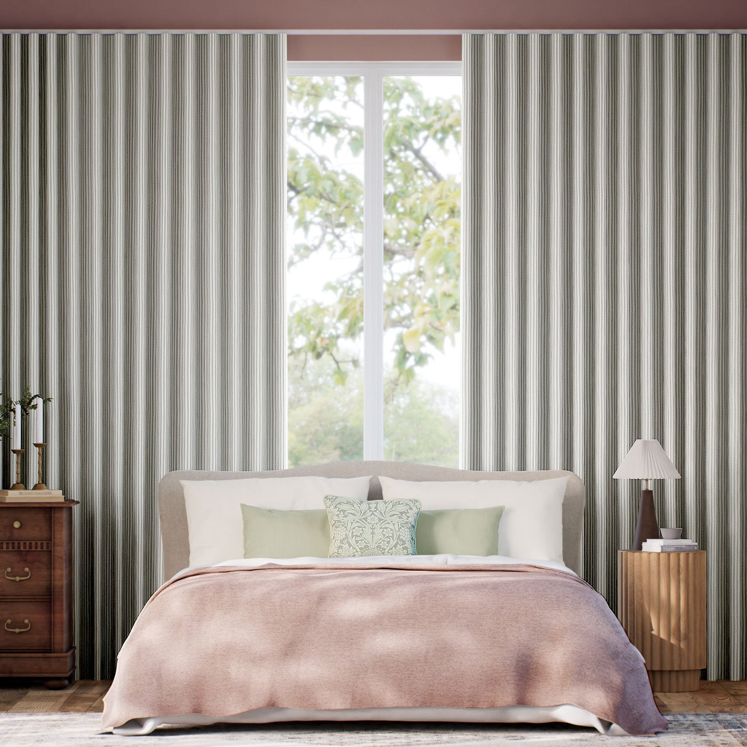 Gardiner Devon Stripe Smoke Grey 