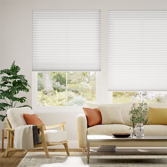 Plisségardin Double DuoLight Arctic White