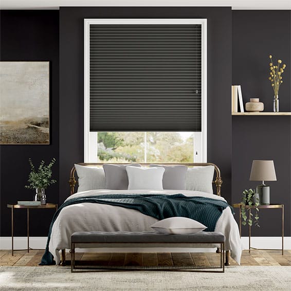 Plisségardin Double DuoShade Anthracite