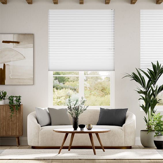 Plisségardin Double DuoShade Chalk