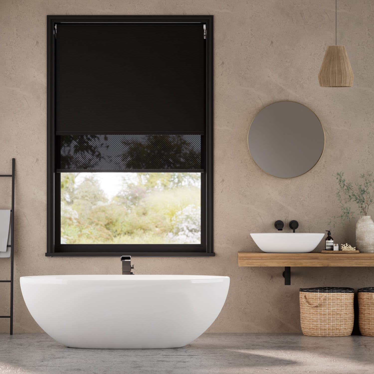 Double-rullgardin Elektrisk Atom Jet