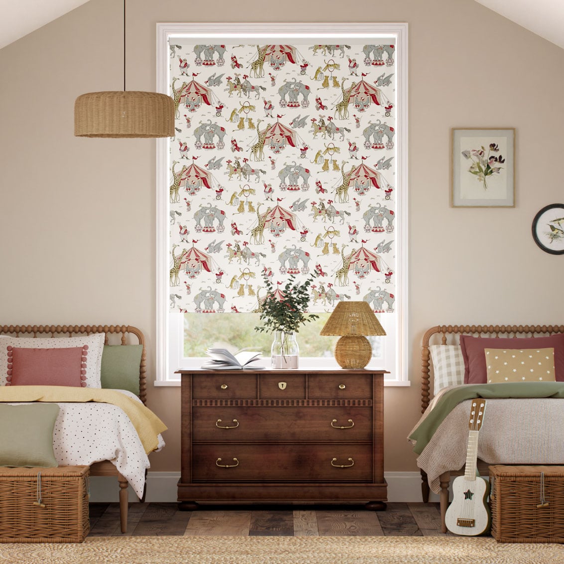 Rullgardin Dumbo Blackout Ivory