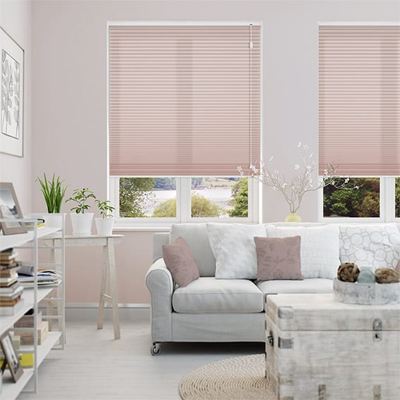 Plisségardin DuoLight Dusky Pink
