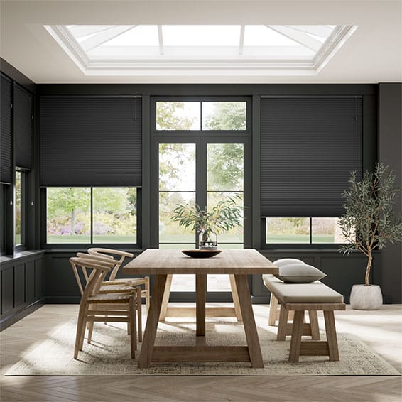 Plisségardin Click2Fit DuoShade Anthracite