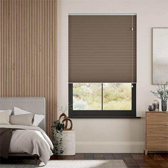 Plisségardin Click2Fit DuoShade Chocolate 