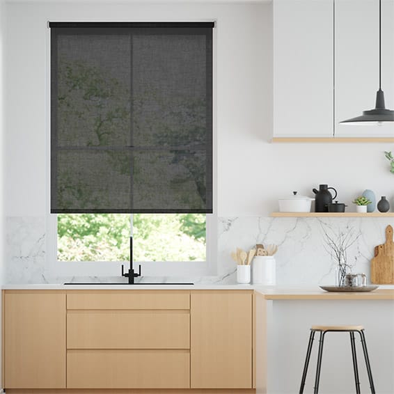 Rullgardin Florence Voile Charcoal