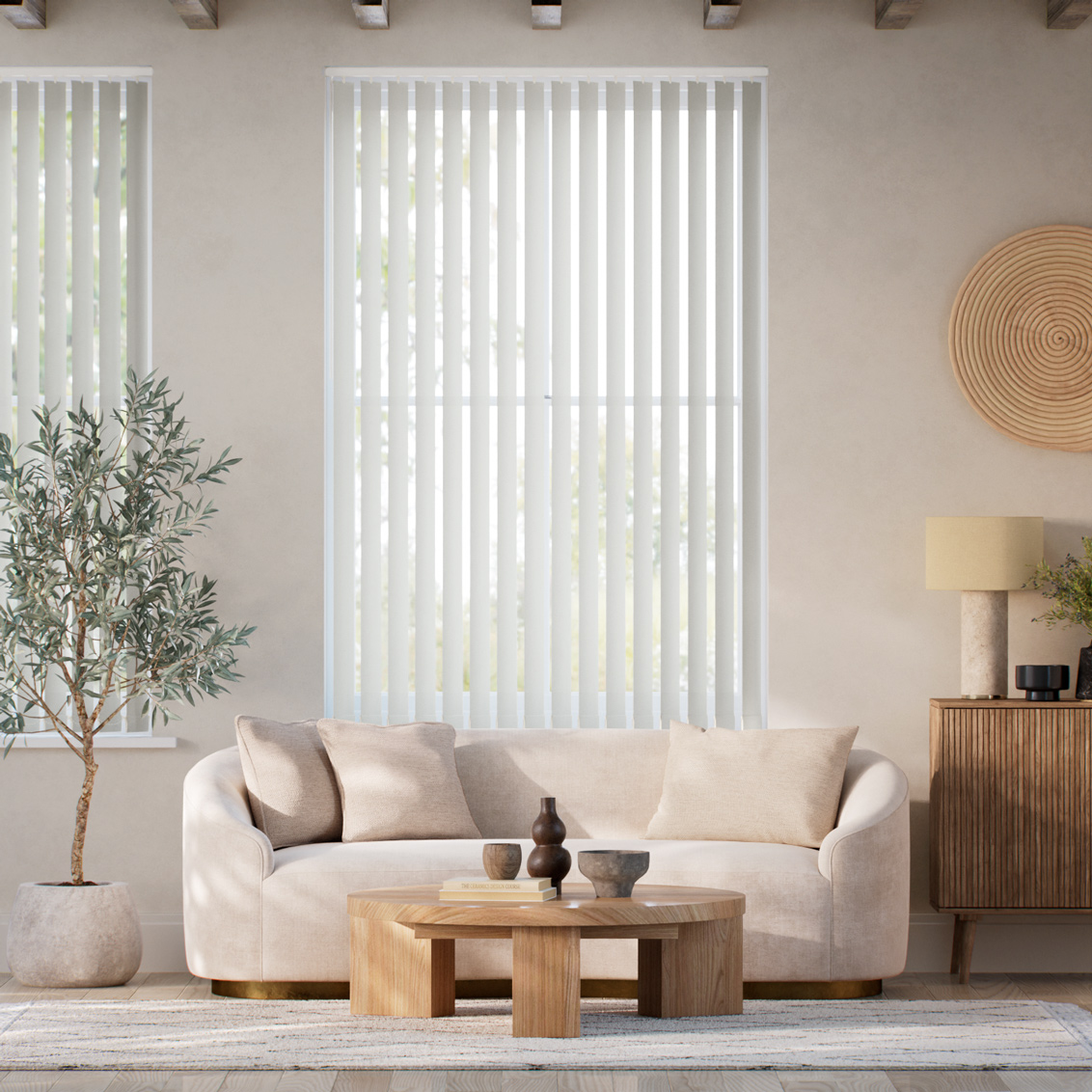 Lamellgardin Fonda Smoke Grey