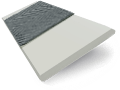 Persienn i konstträ Grey Goose & Anthracite - 50mm Slat sample image
