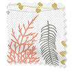 Leaf Stripe Soft Coral Rullgardiner swatch image