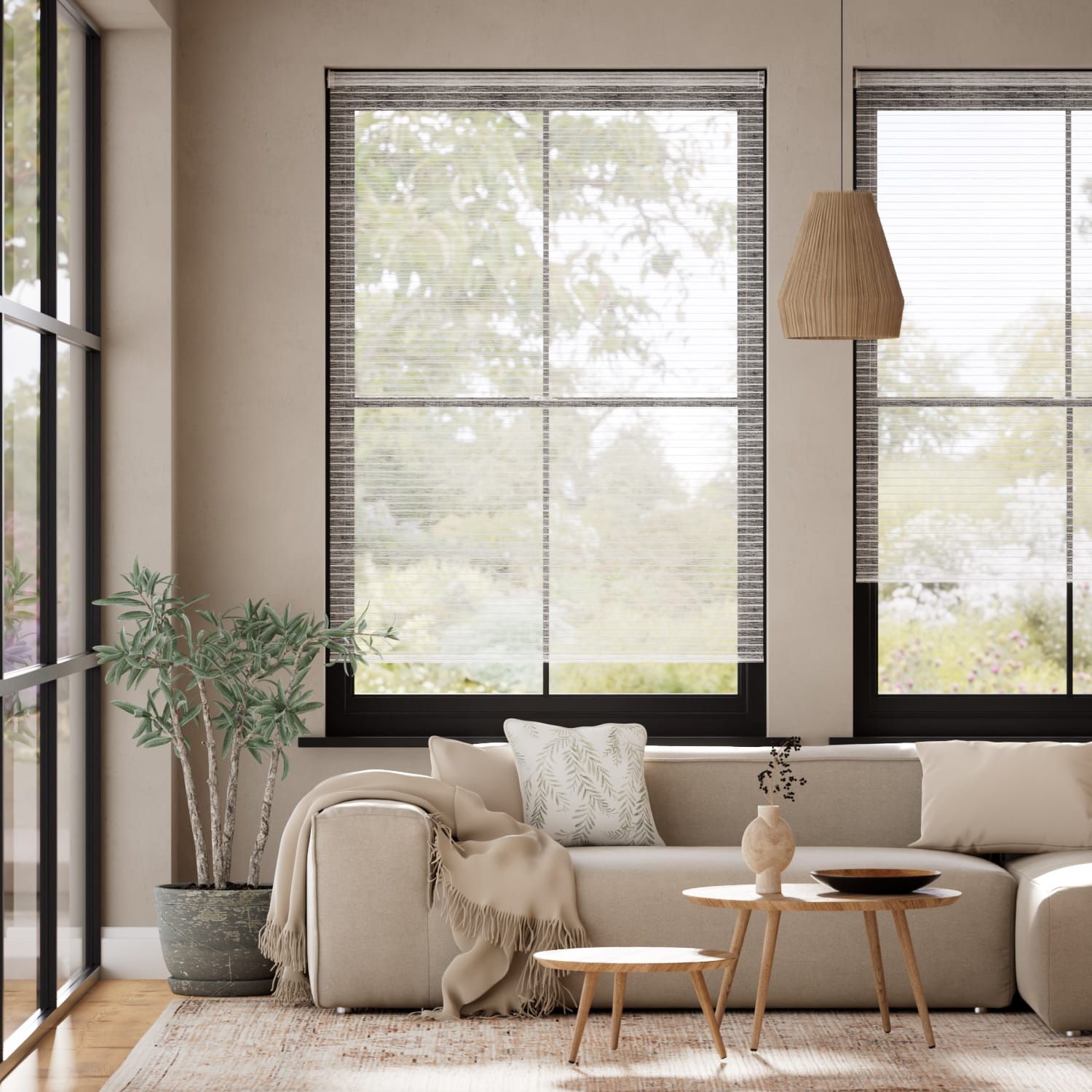 Rullgardin Messina Voile Light Grey