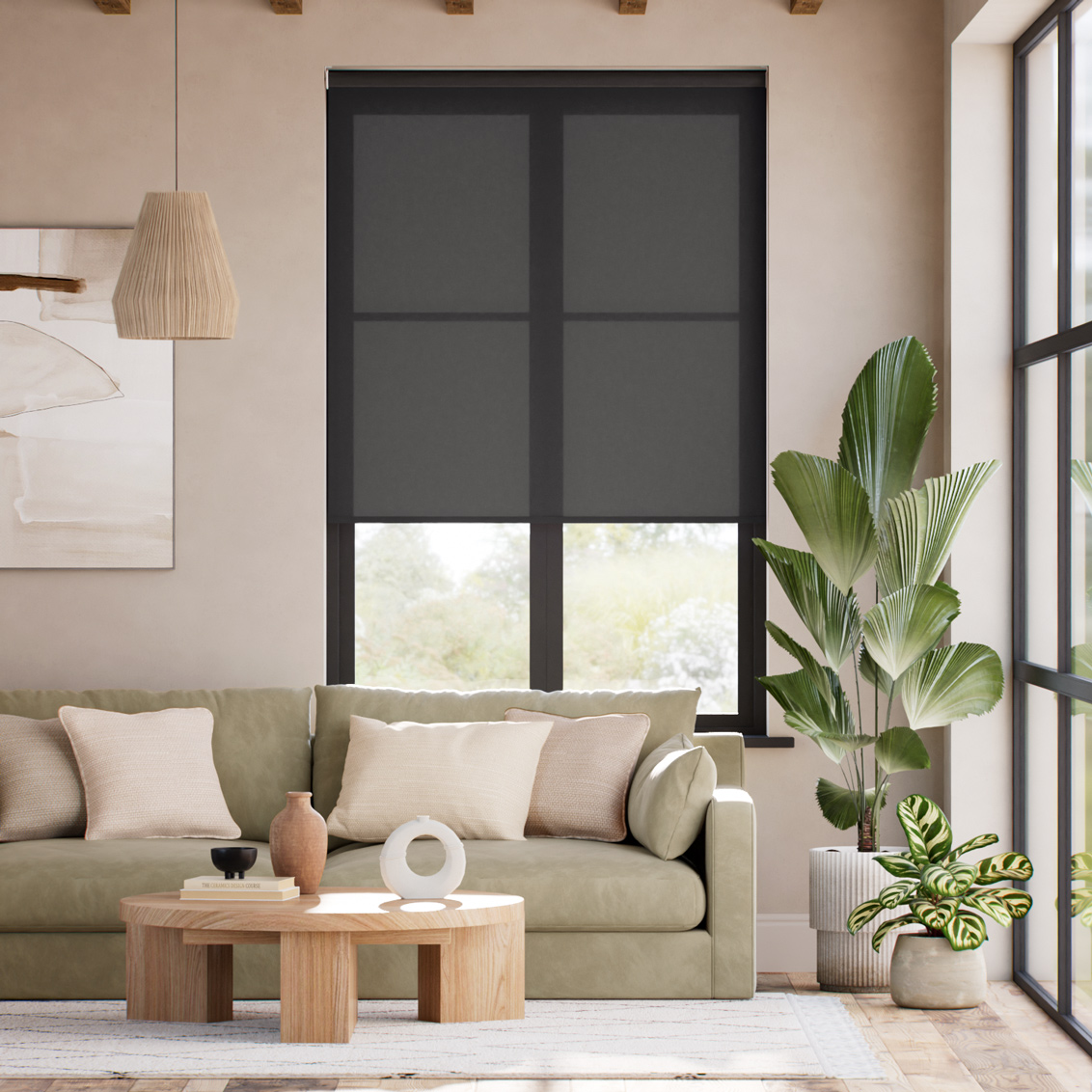 Rullgardin Milan Black