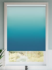 Electric Ombre Teal Rullgardiner thumbnail image