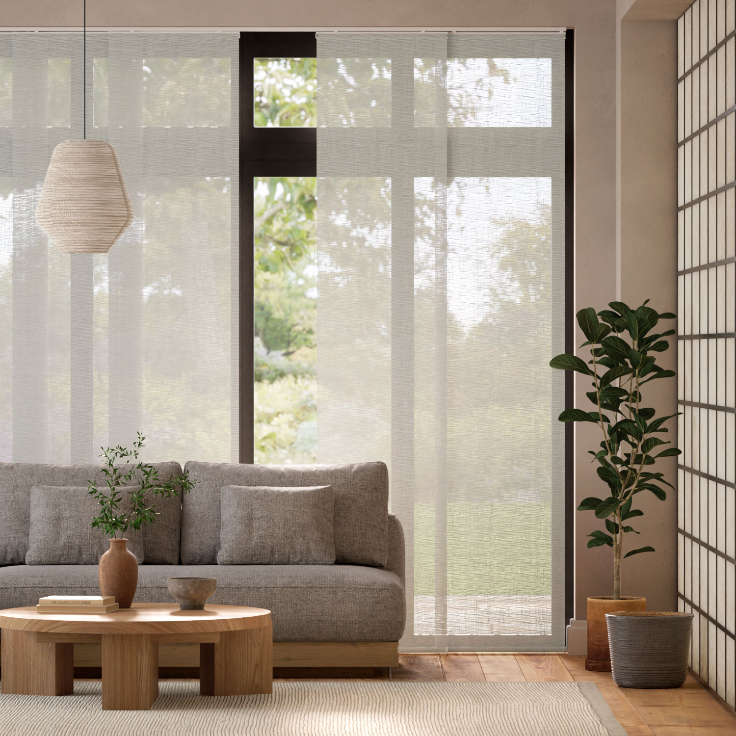 Panelgardin Oriel Voile Ash