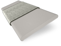 Träpersienn Pale Grey and Elephant Grey - 50mm Slat sample image