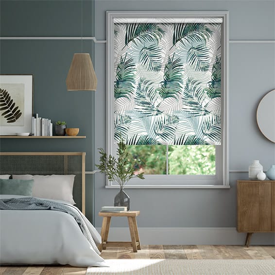 Rullgardin Palm Leaf Sage Green