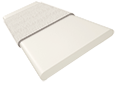 Träpersienn Parchment White & Vanilla - 50 mm lameller sample image