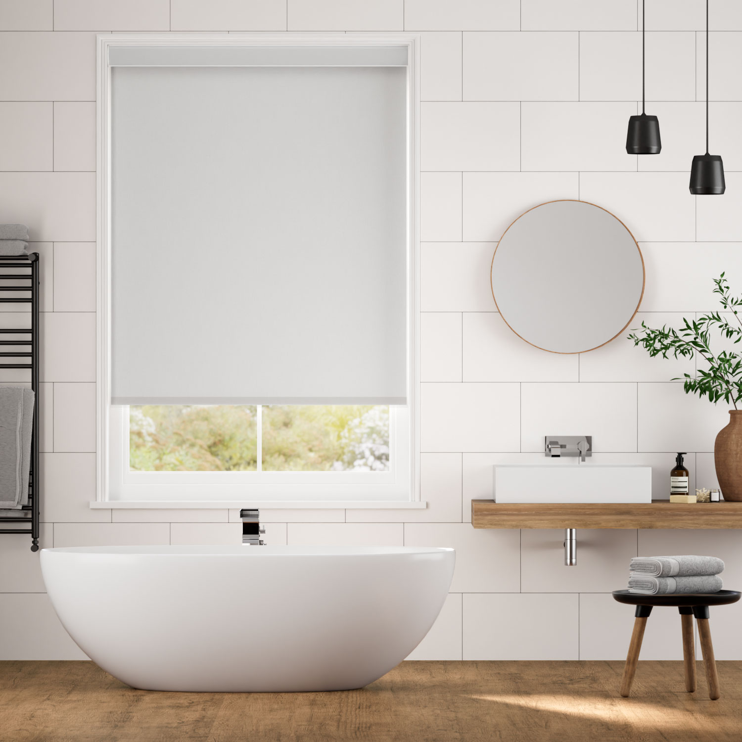 Rullgardin PVC Blackout Grey