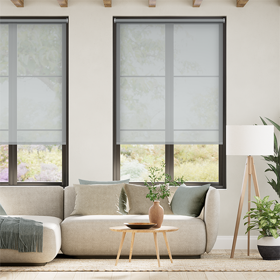 Rullgardin Rome Screen Silver