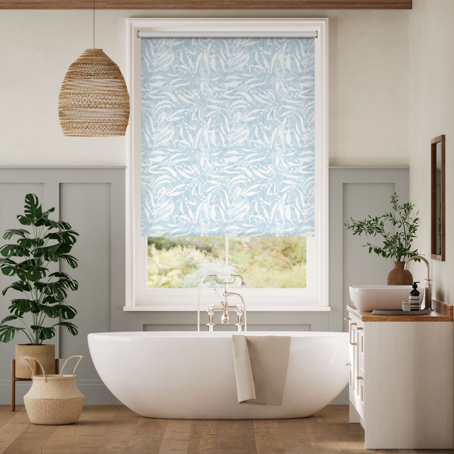 Rullgardin Twist2Fit Sea Kelp Blue