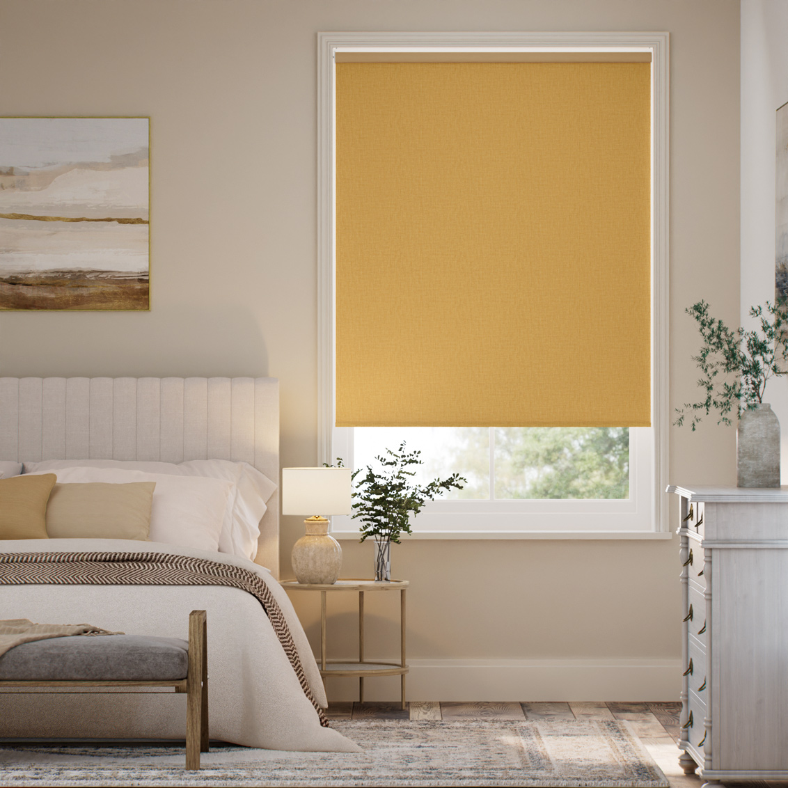 Rullgardin Selene Blackout Ochre