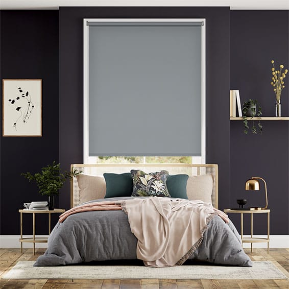 Rullgardin Mörkläggande elektrisk Sevilla Blue Grey