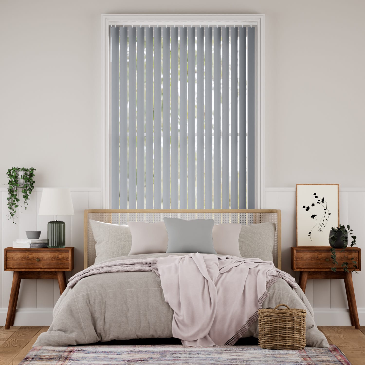Lamellgardin Sevilla Blue Grey 