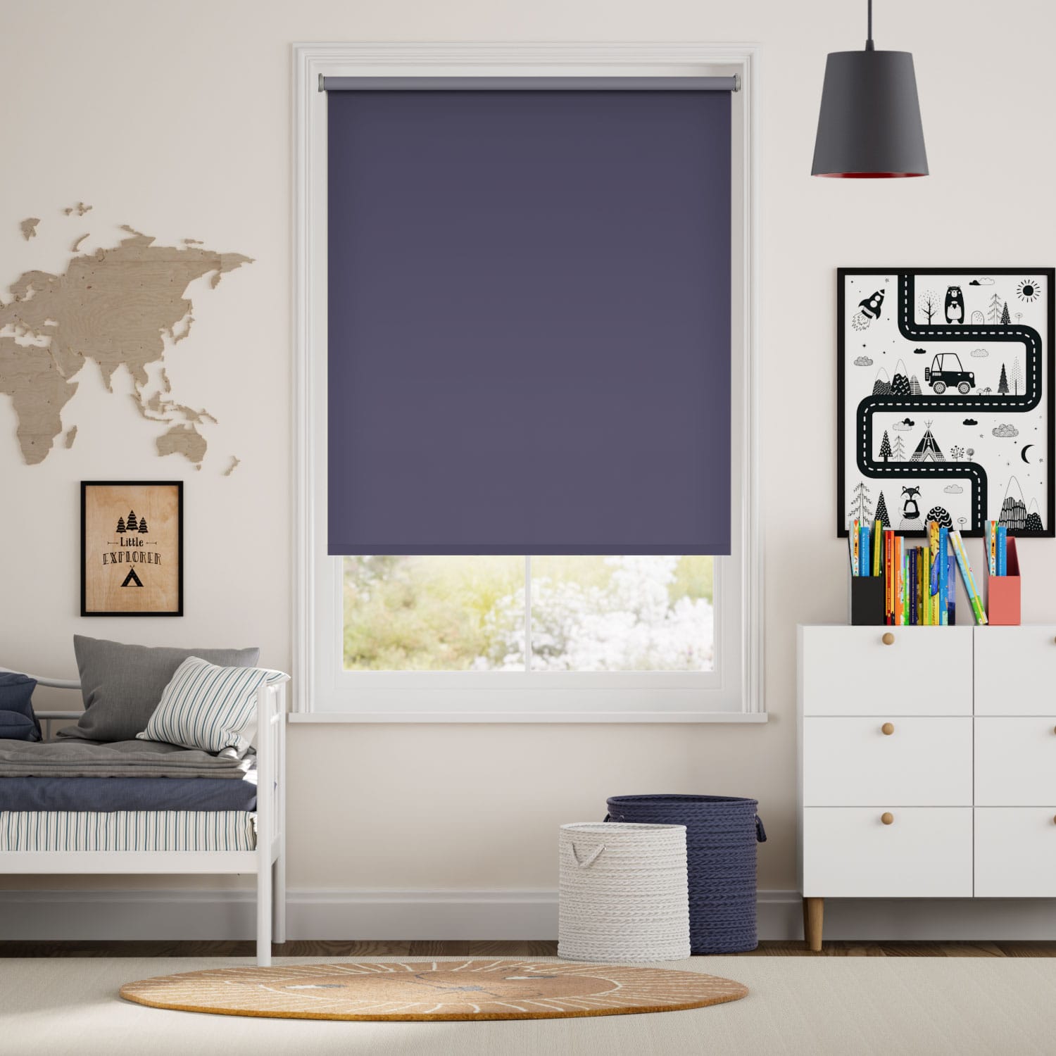 Mörkläggande rullgardin Sevilla Royal Blue