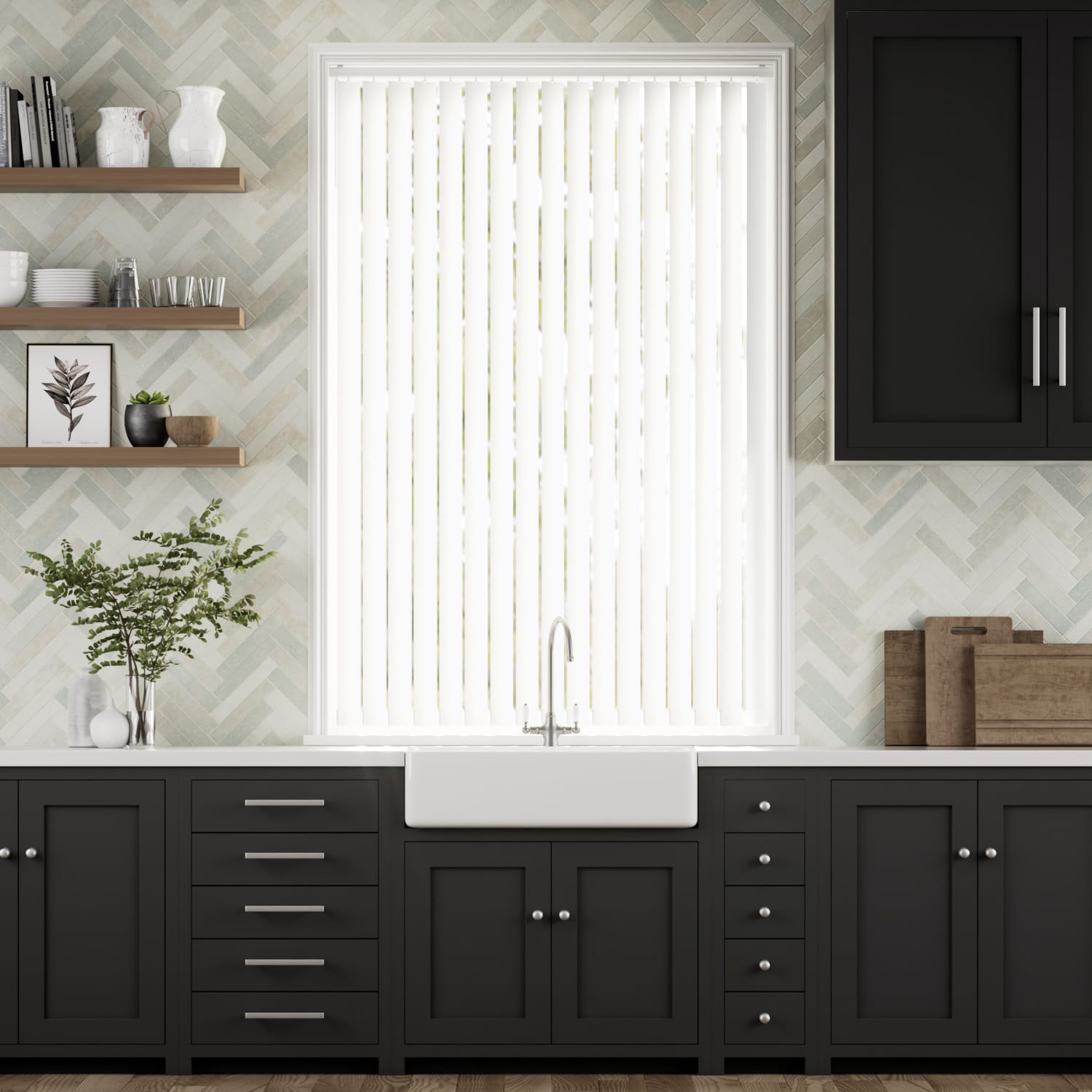 Lamellgardin Sevilla White