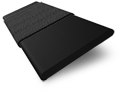 Träpersienn Sleek Black & Ebony - 35 mm lameller sample image