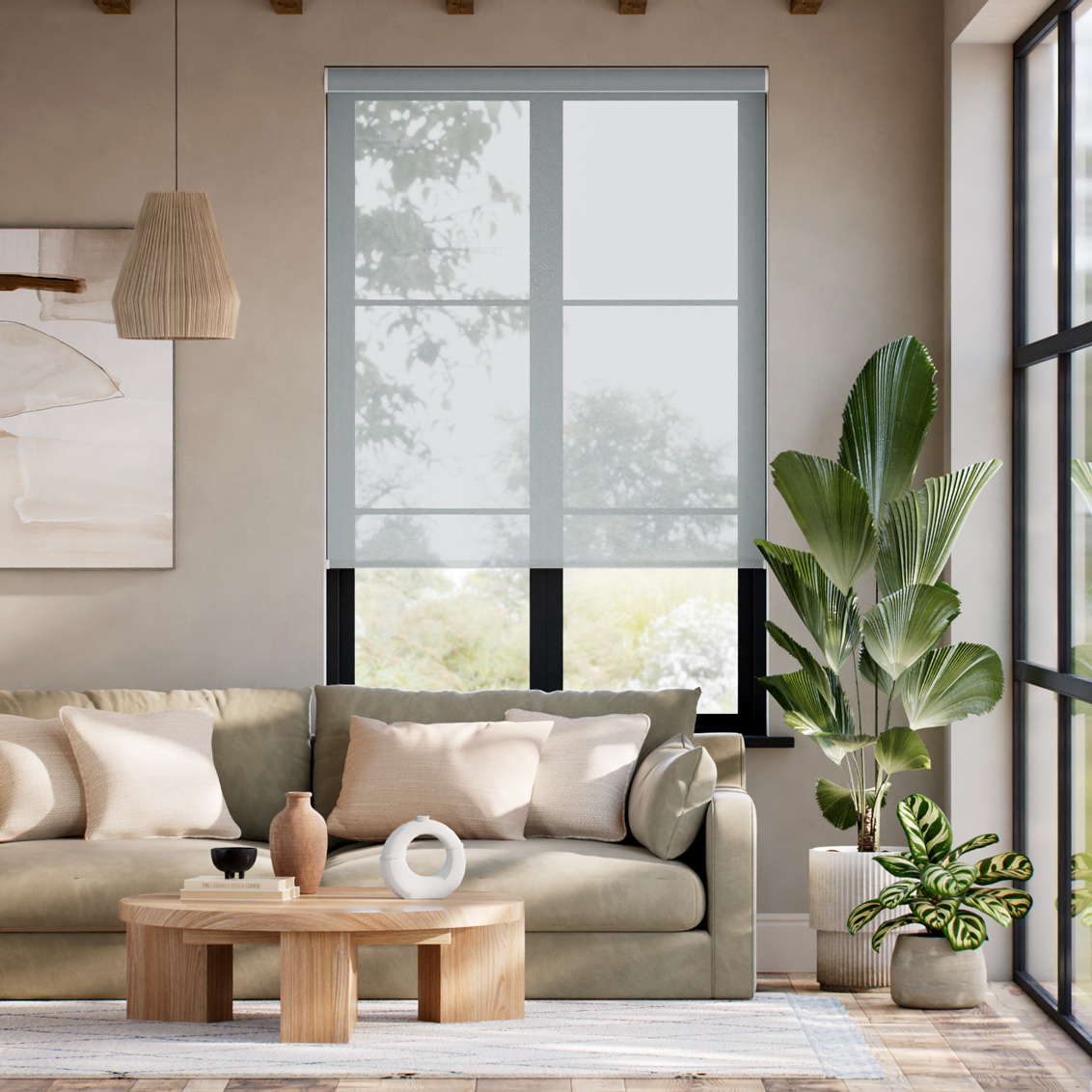 Rullgardin Soft Raise Oculus Modern Grey